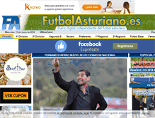 Tablet Screenshot of futbolasturiano.es